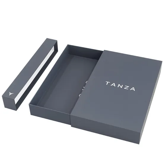 New Design Custom Logo Fashion Bracelet Necklace Ring Packaging Boxes 3D PE Film Two Colors Display Gift Jewelry Box