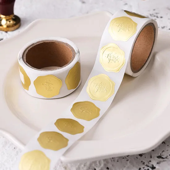 Private Design Product Labels Maker Self Adhesive Vinyl Round Waterproof Sticker Roll Paper Custom Printing Logo Label Stickers