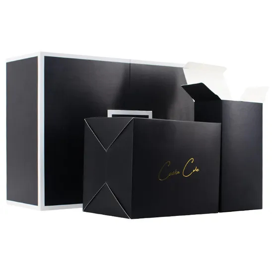 Luxury Black Satin Lined Hair Packaging Boxes Custom Logo Bundle Wig Hair Extension Magnetic Packaging Box Package Box for Hair