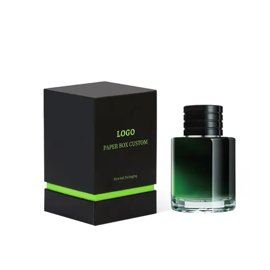 Custom Eco Friendly Cosmetics Box Printing Logo Perfume Coated Paper Boxes Recyclable Card Packaging Boxes for Small Business