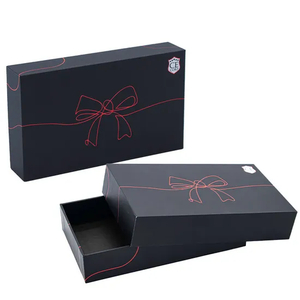 Customized Logo Sliding Jewelry Box Logo High Quality Cardboard Drawer Necklace Box Jewelry Packaging Box with Logo