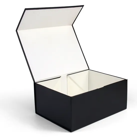 Custom Luxury Magnet Paper Boxes Foldable Floding Black Magnetic Cardboard Gift Packaging Box with Magnetic Lid