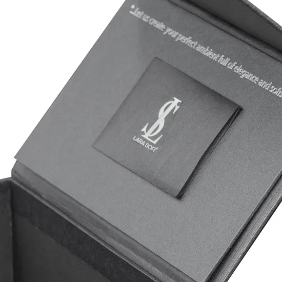 Custom Luxury Blue Folding Magnetic Gift Box for Lingerie Clothes Packaging with Silk Bow