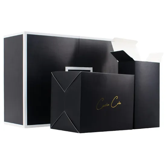 Customized Box Packaging Recyclable Black Paper Packaging Corrugated Mailer Box Black Corrugated Boxes with Logo