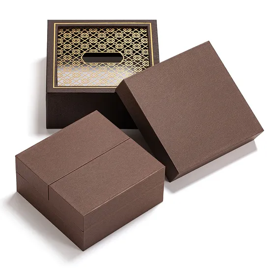 Wholesale Custom Logo Rigid Sliding out Drawer Jewelry Gift Box for Jewelry Storage Package Paper Box