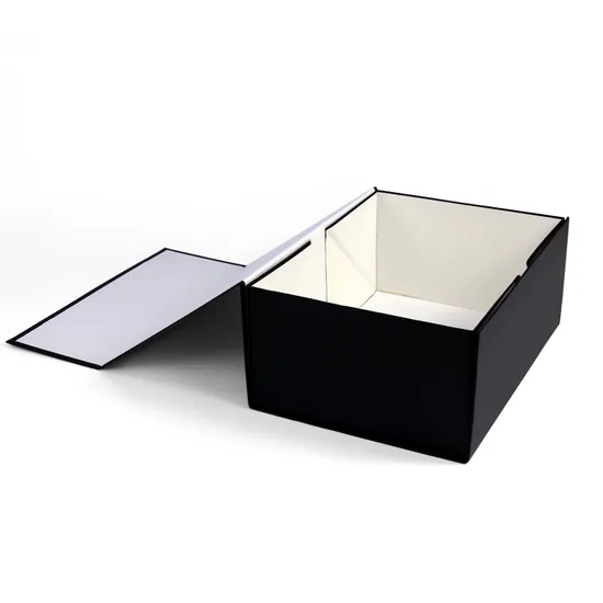 Custom Luxury Magnet Paper Boxes Foldable Floding Black Magnetic Cardboard Gift Packaging Box with Magnetic Lid