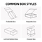 Customized Product Packaging Small Whit Packaging Plain White Paper Black Cardboard Box Gift Rigid Boxes Craft Box
