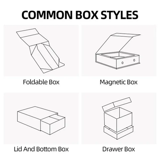 Customized Product Packaging Small Whit Packaging Plain White Paper Black Cardboard Box Gift Rigid Boxes Craft Box